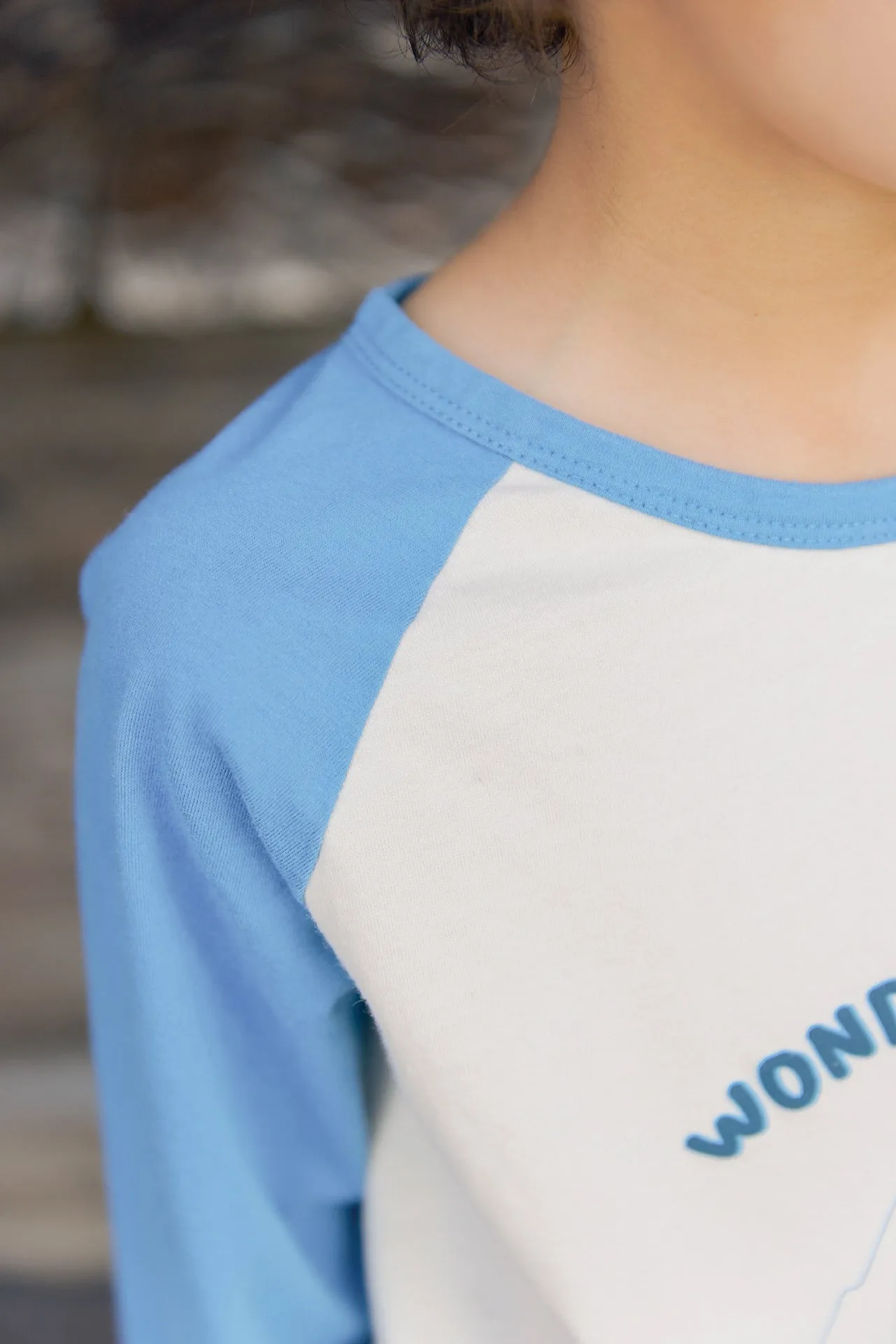 Bonton Tipi Wonderland t-shirt blå – 100% bomuld