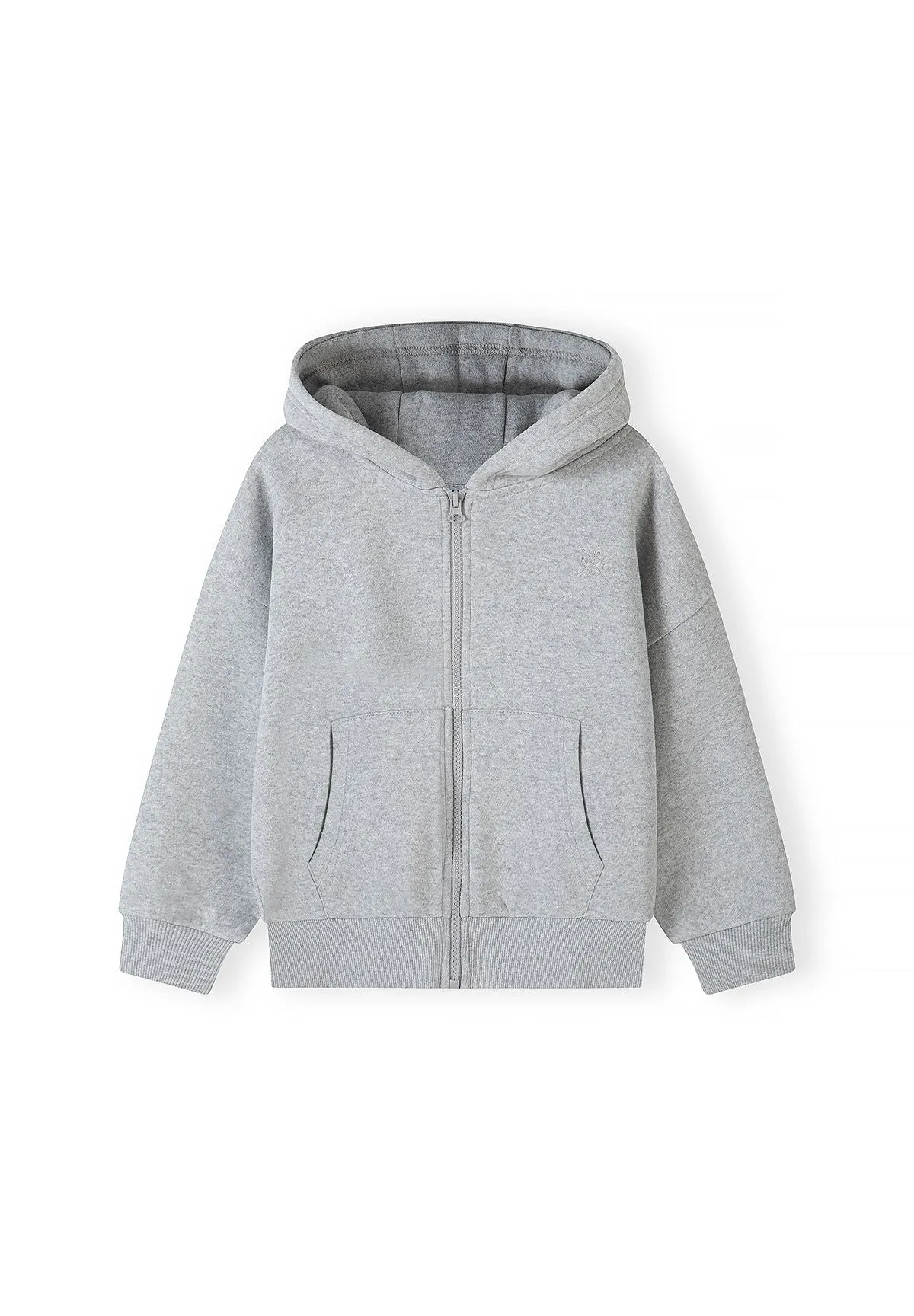 Minoti 45788 sweatsæt grå hoodie jogger drenge