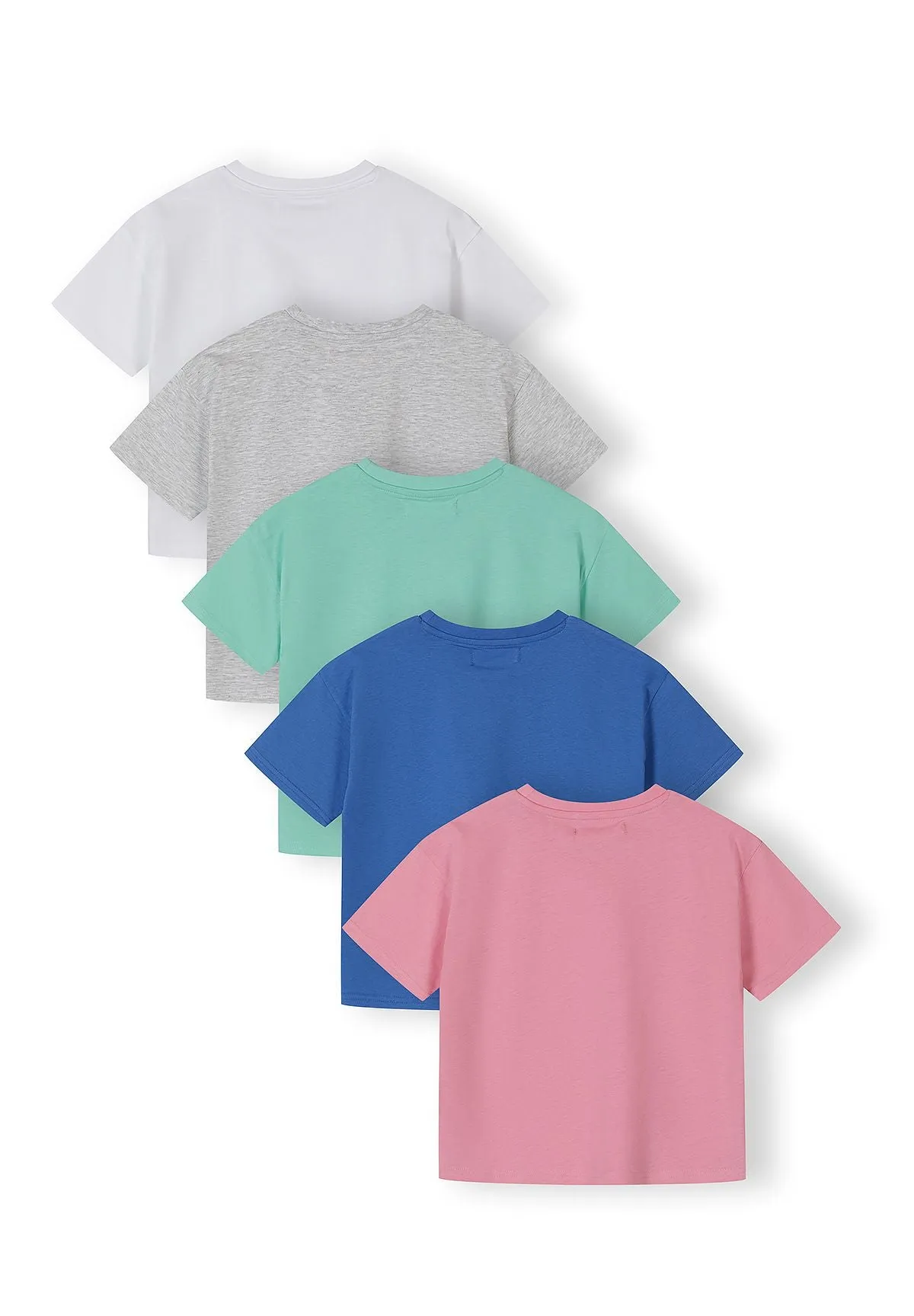 Minoti 44835 T-shirts 5-pak pige bomuld