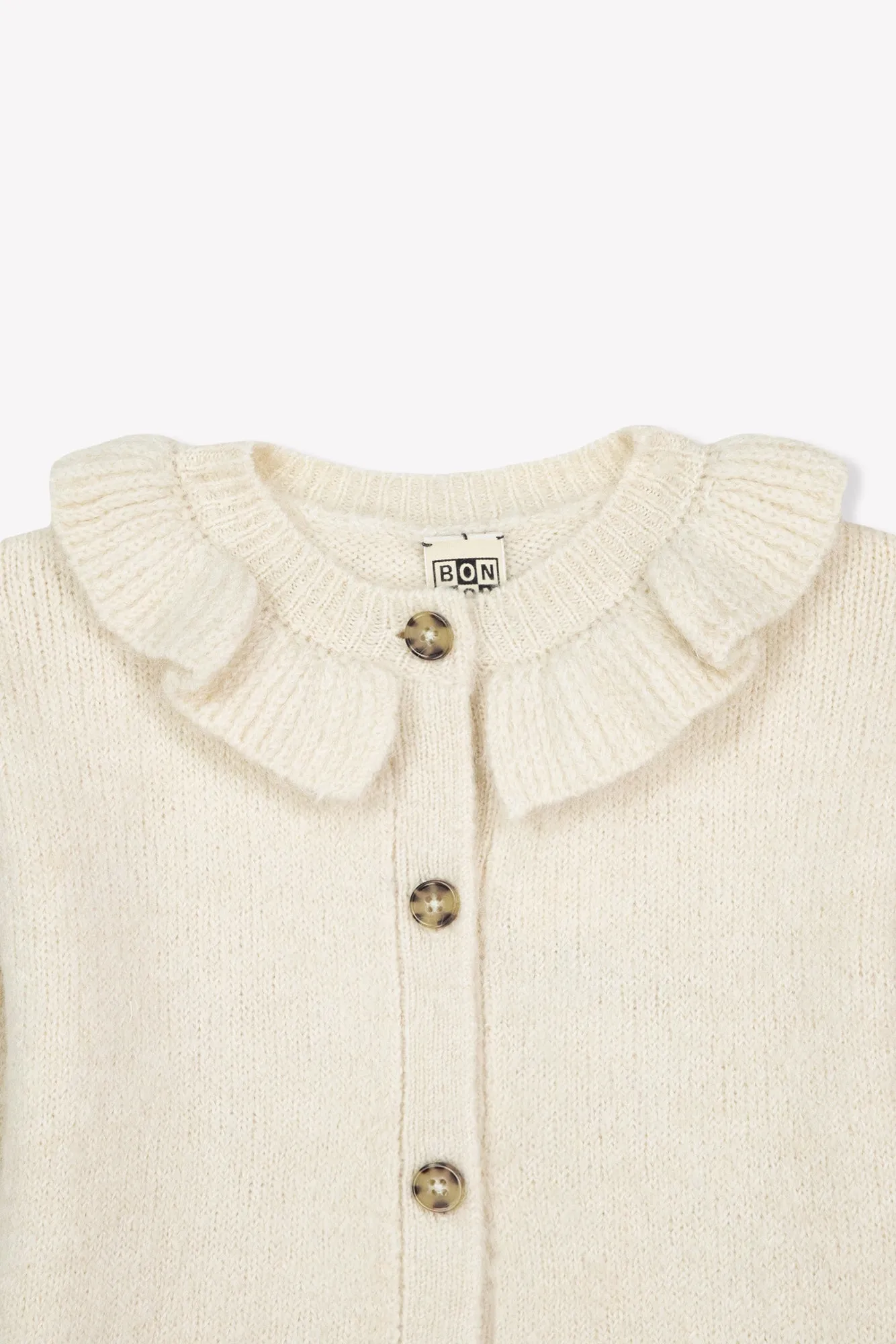 Bonton Paloma Milk cardigan ecru flæse 4A