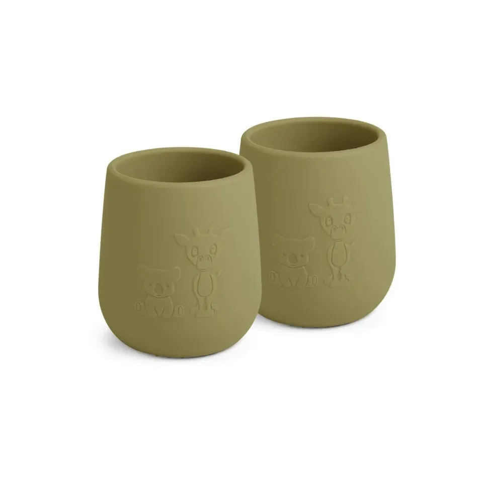 nuuroo Abel kop Olive green 2-pak silikone