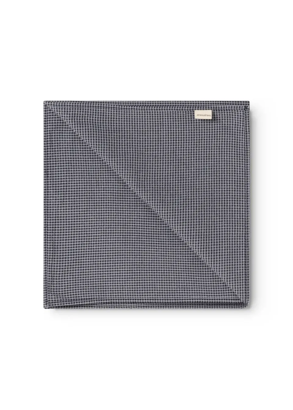 MarMar Airo tørklæde 50x50 cm pigeon blue check bomuld