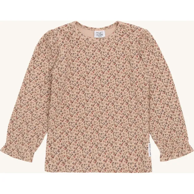 Hust & Claire Alma Little roses T-shirt Rugby Tan modal