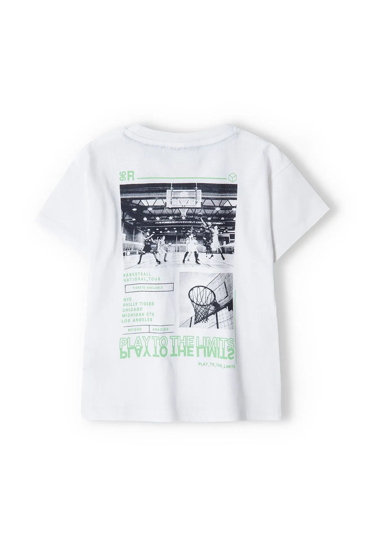Minoti 38334 t-shirt hvid bomuld med rundhals