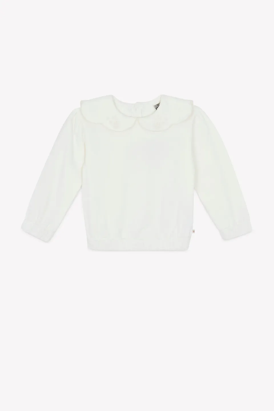 Bonton Martine sweatshirt ecru bomuld til piger