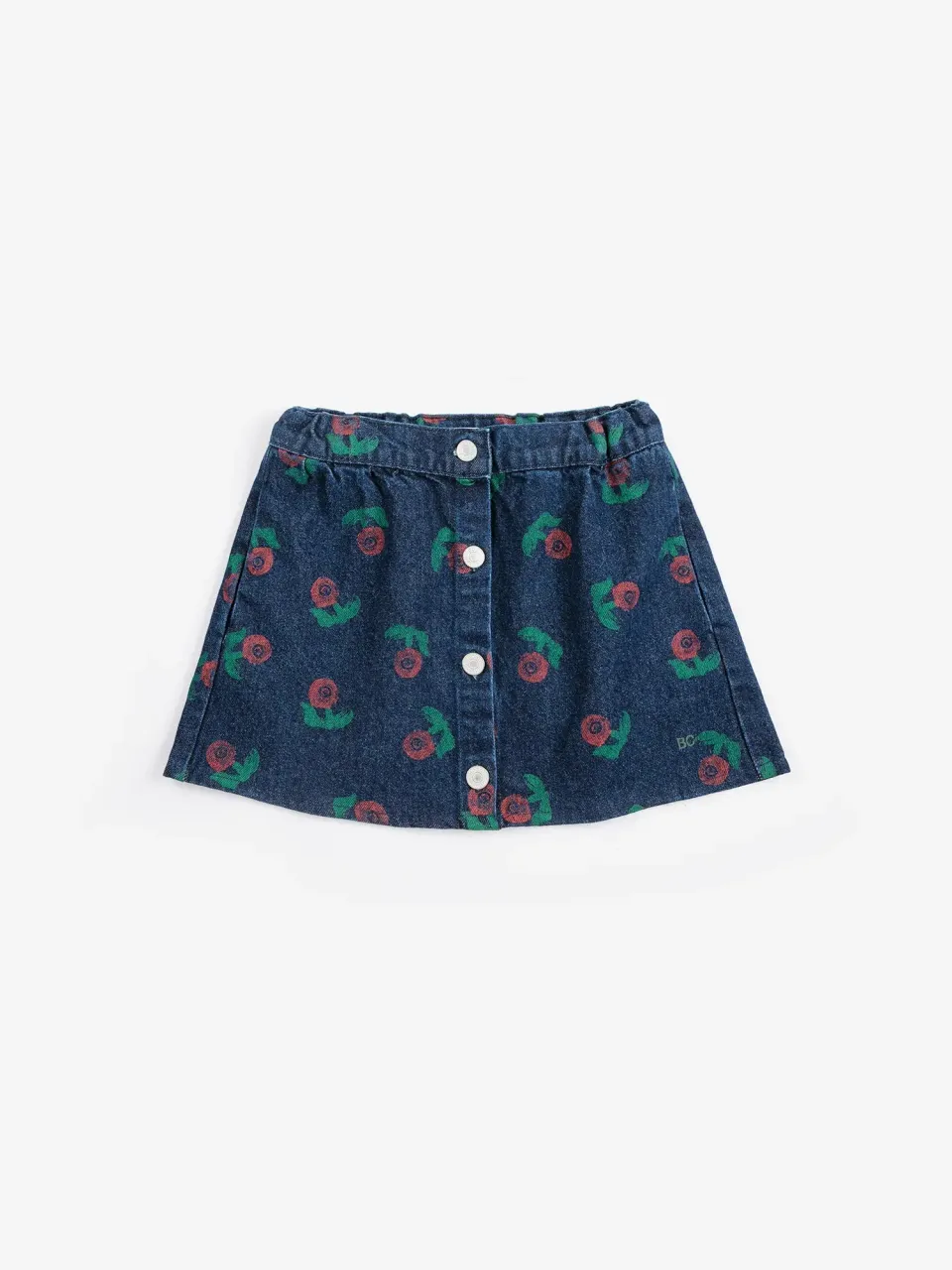 Bobo Choses Stamp Bloom denimnederdel 2-3Y