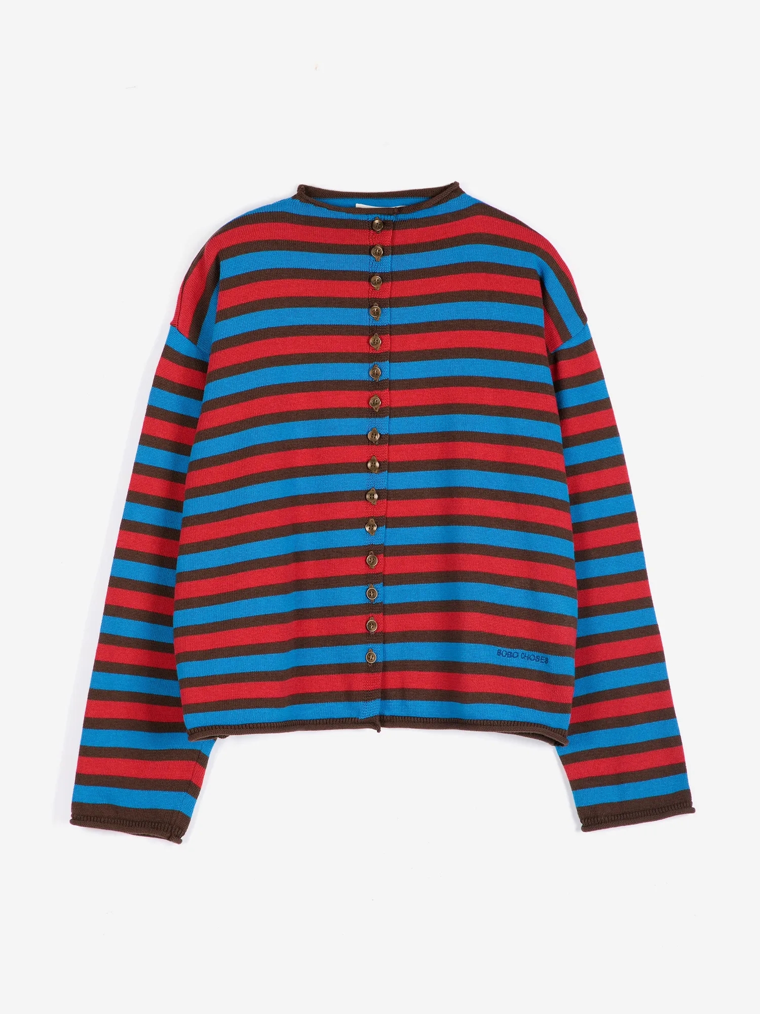 Bobo Choses stribet cardigan bomuld relaxed fit