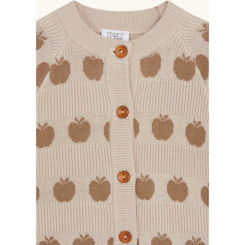 Hust & Claire HCCuno Bamboo cardigan Warm Sand bambus