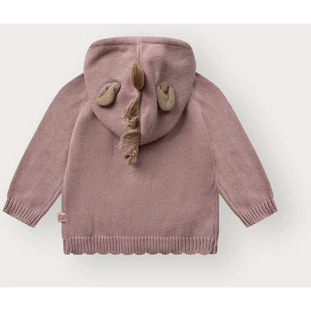Hust & Claire HCCilja Unicorn cardigan Heather økobomuld