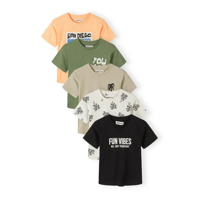 Minoti 44867 t-shirts 5-pak San Diego bomuld drenge