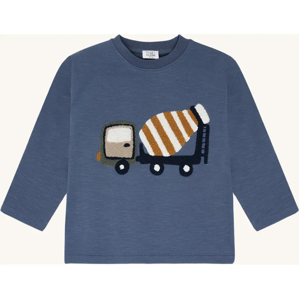 Hust & Claire HCSejer Mixer Truck bluse Vintage Indigo str. 56-128