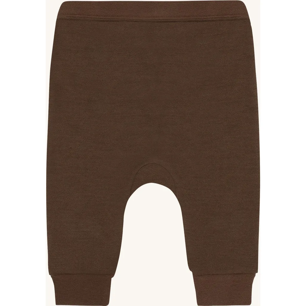 Hust & Claire Gaby joggingbukser Chocolate uld-bambus