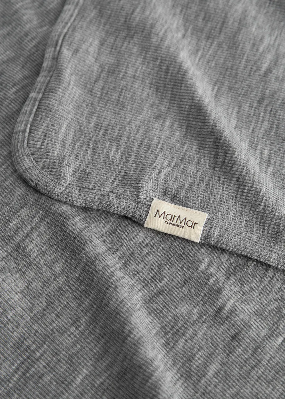 MarMar Alida babytæppe Grey Melange uld 80x80