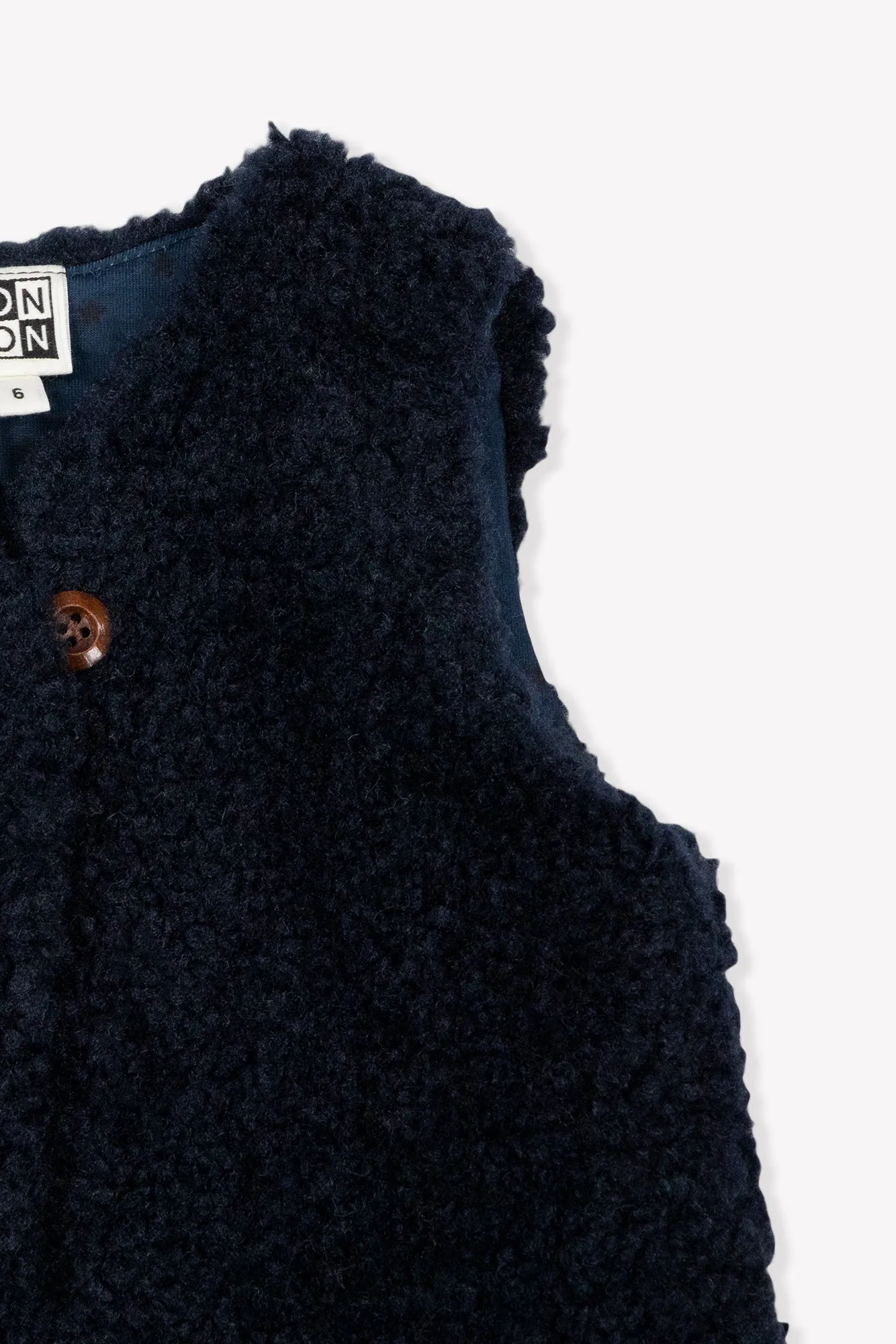 Bonton Beti Blue vest sherpa 2 år unisex