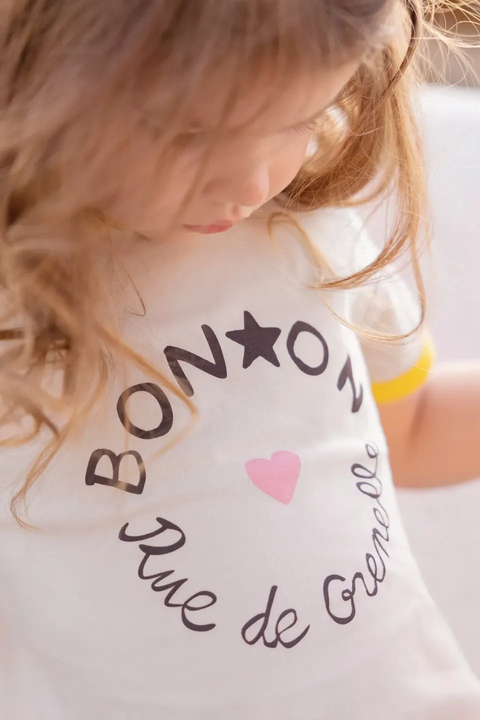 Bonton Napo Milk t-shirt baby hvid 3 mdr-2 år
