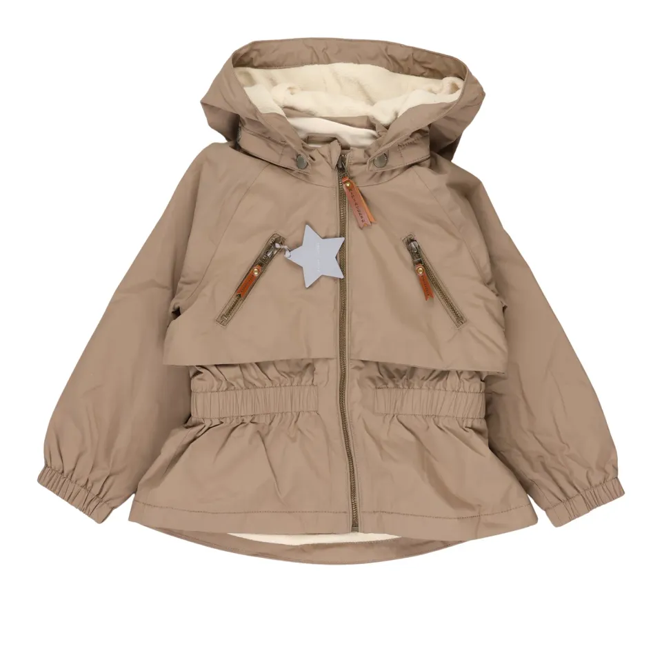 Mini A Ture Algea jakke fleece Pine Bark vandtæt