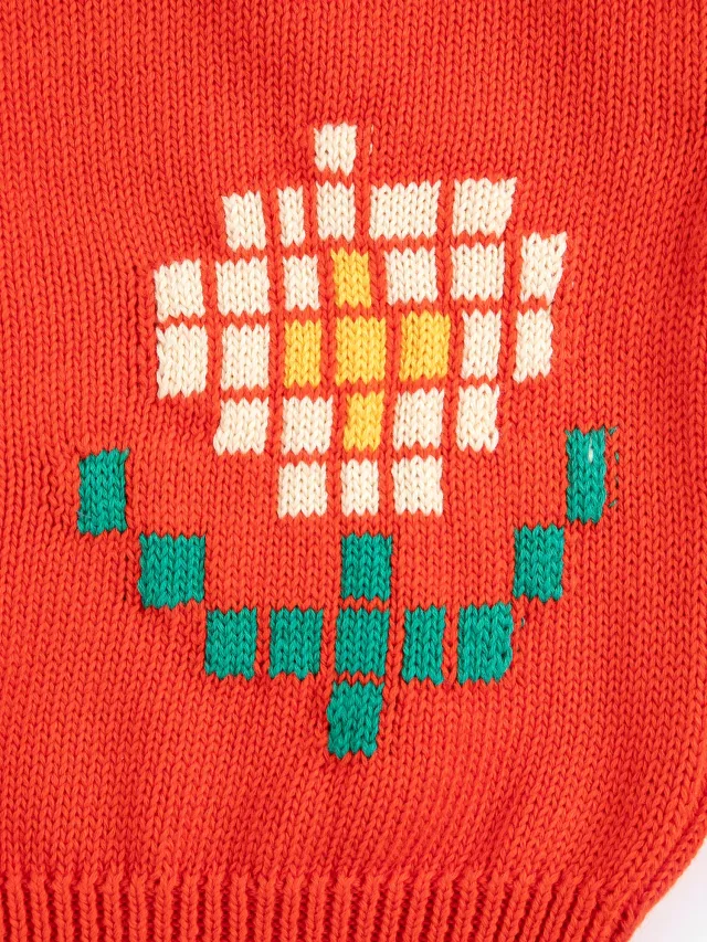 Bobo Choses Pixel Daisy sb126ac113 cardigan 2-3 år blomstret