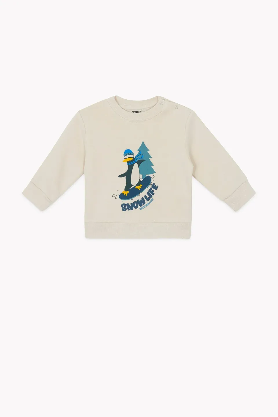 Bonton Smily Snow Life sweatshirt bomuld pingvin