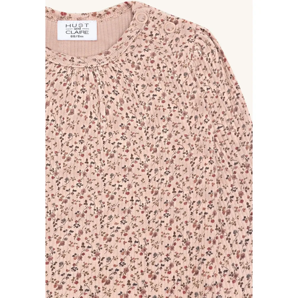 Hust & Claire Bri Little roses body Rugby Tan modal