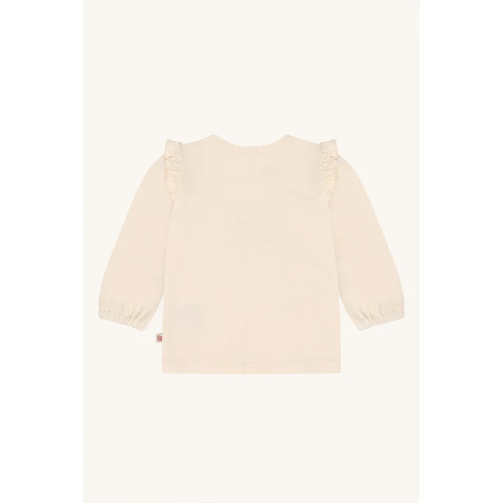 Hust & Claire HCAnna Mouse bluse off white bomuld