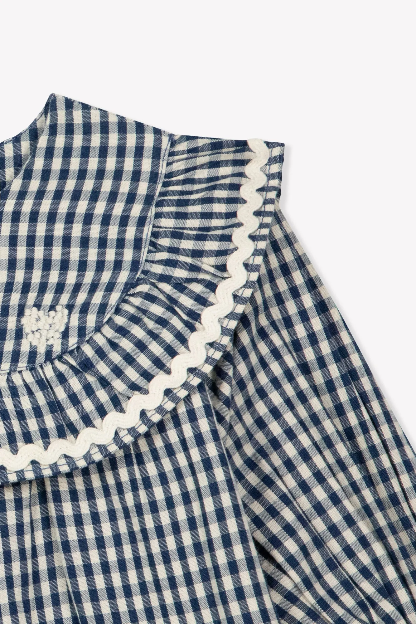 Bonton Maggie kjole vichy bomuld hjertebroderi