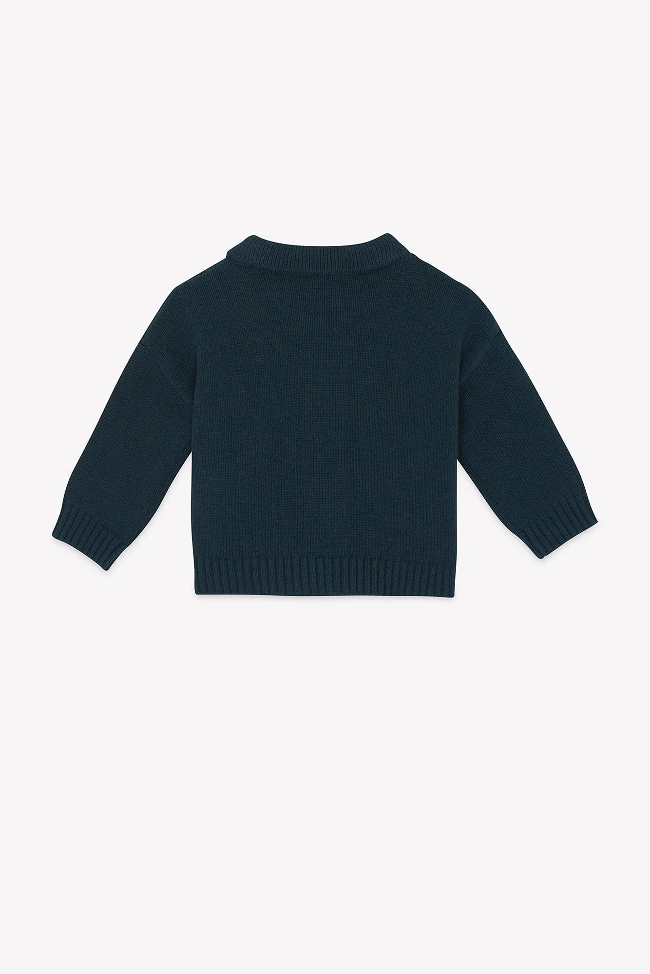 Bonton Lucien Blue Lake cardigan i bomuld