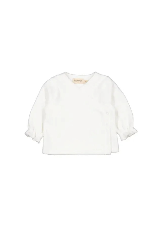 MarMar Tuba Wrap LS bluse White nyfødt