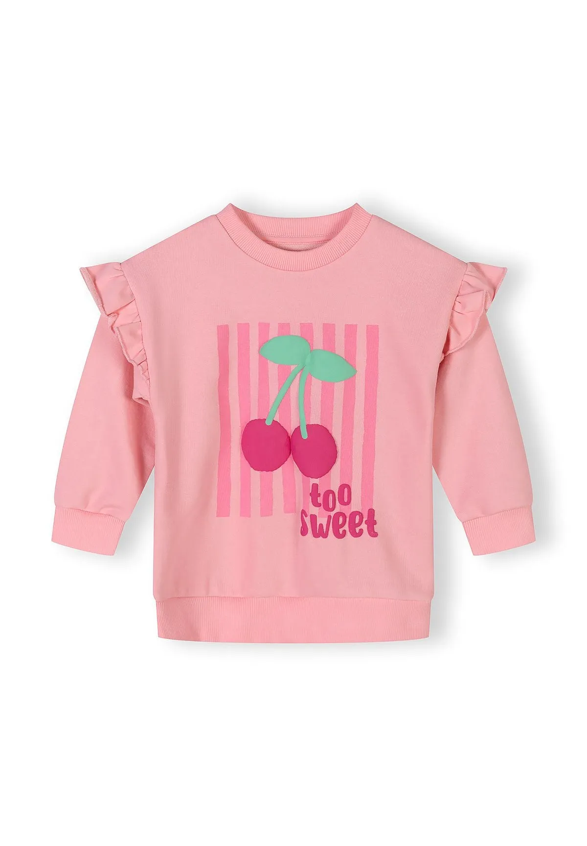 Minoti 44679 joggingdragt rosa kirsebær bomuld