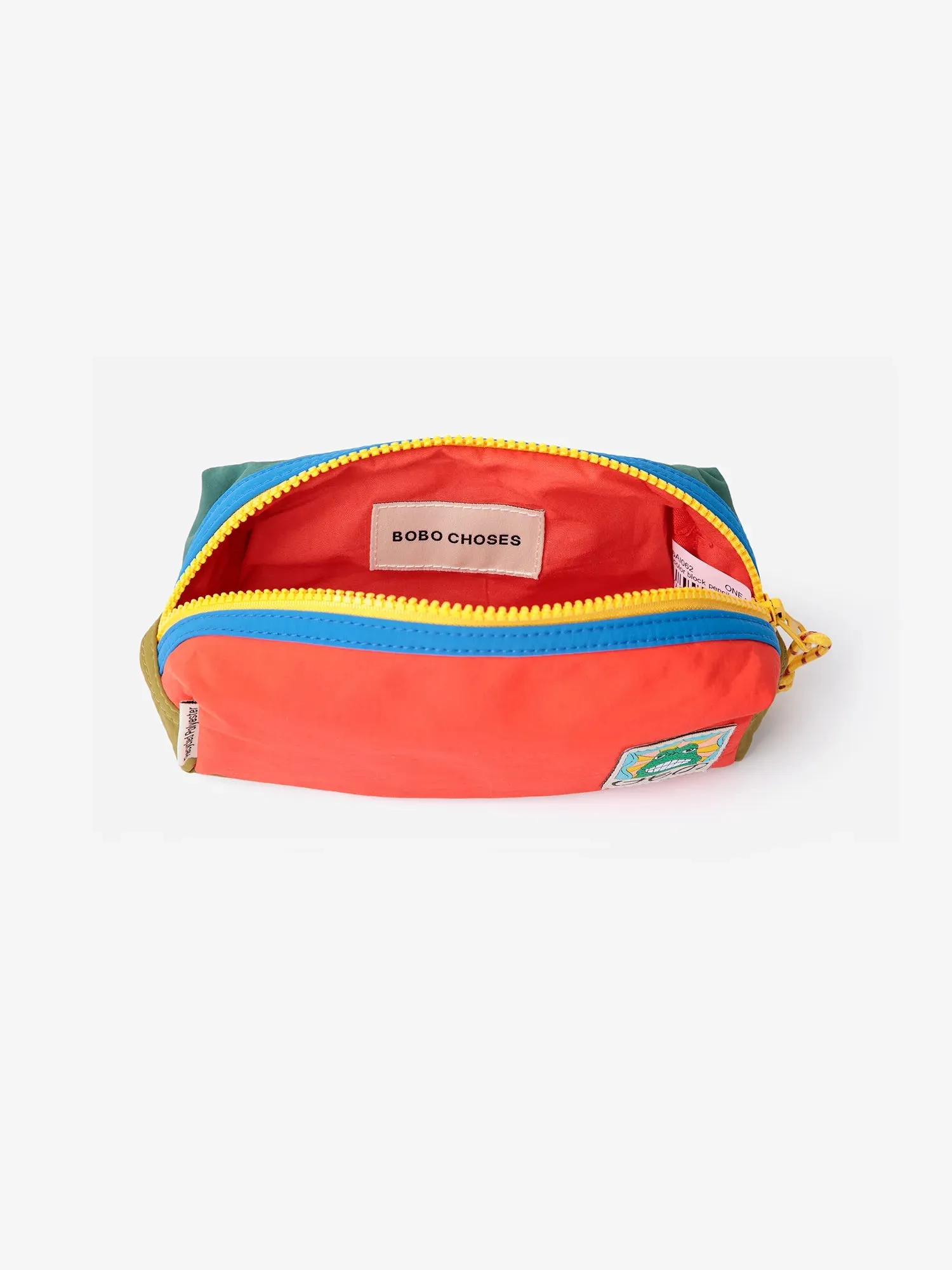 Bobo Choses Beast color block pencil case penalhus rød