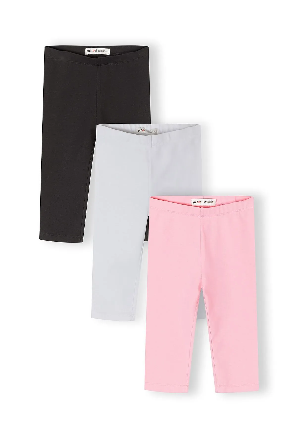 Minoti 44826 leggings 3-pak capri bomuld