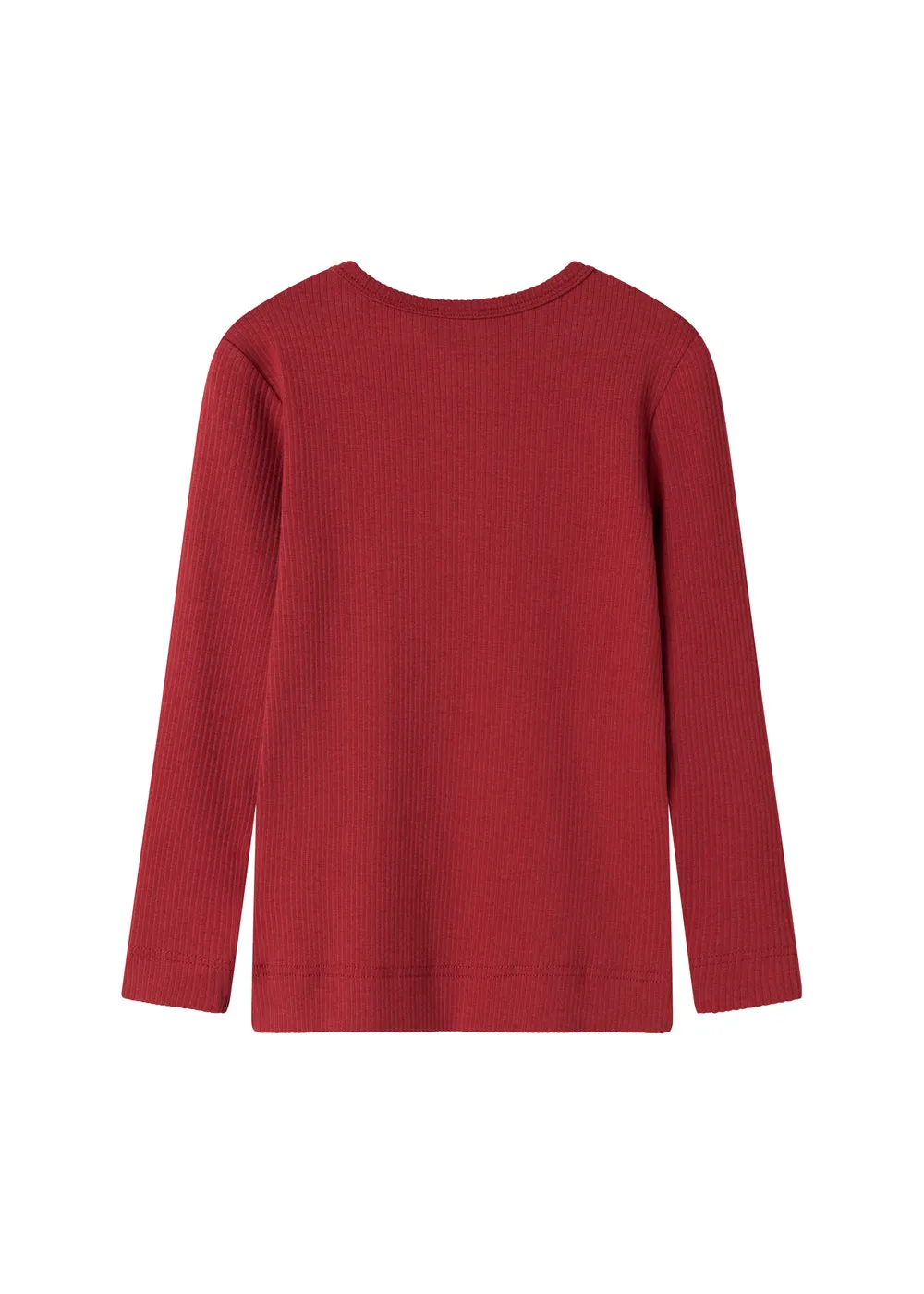 MarMar Tee LS langærmet t-shirt Hibiscus Red modal