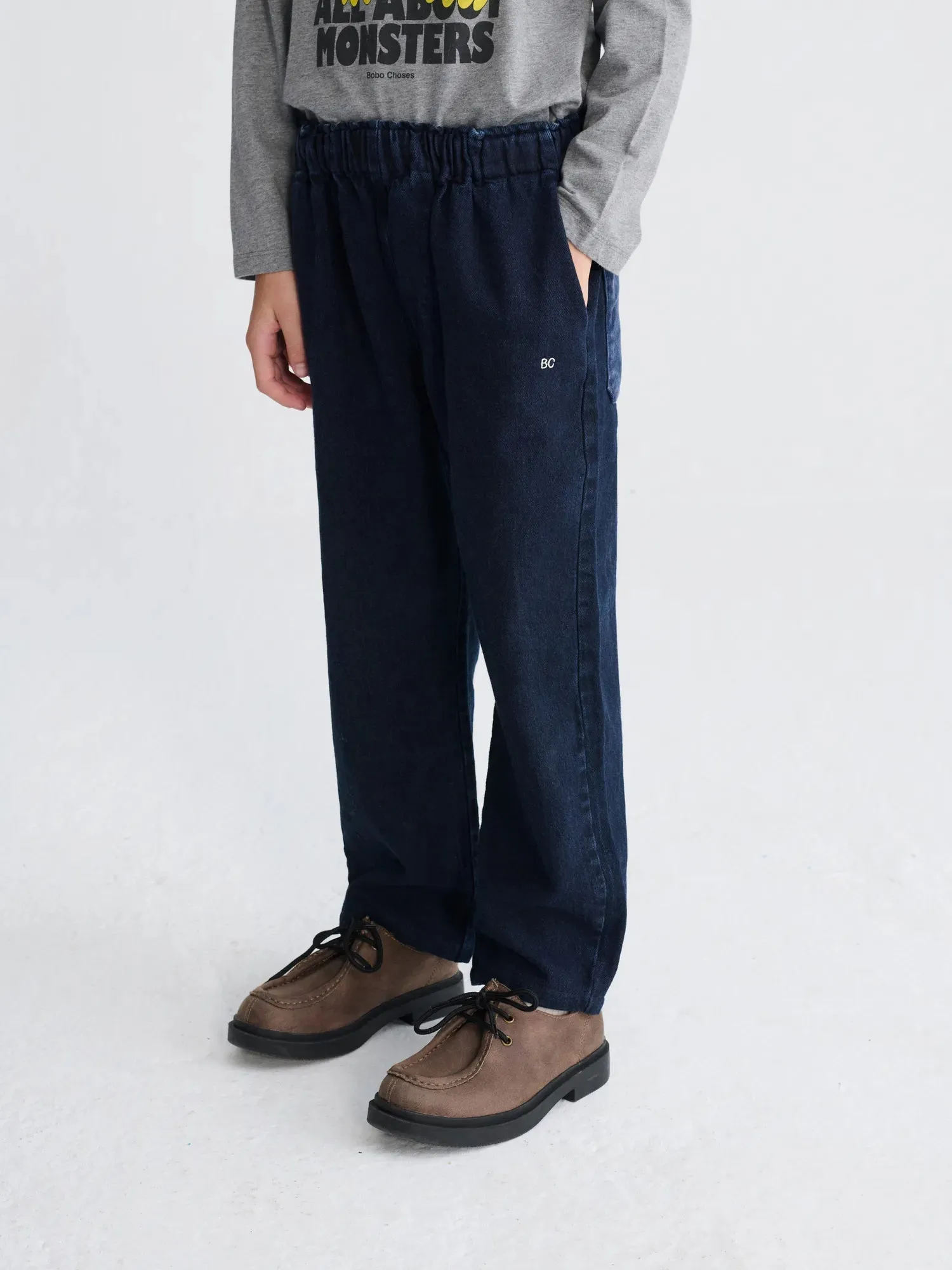 Bobo Choses All About Monsters denimbukser midnight blue