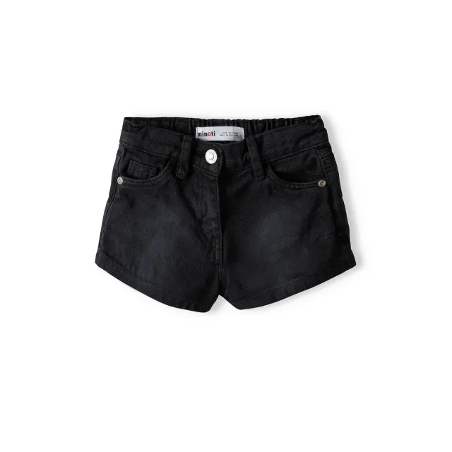 Minoti 38827 denimshorts til piger sort acid