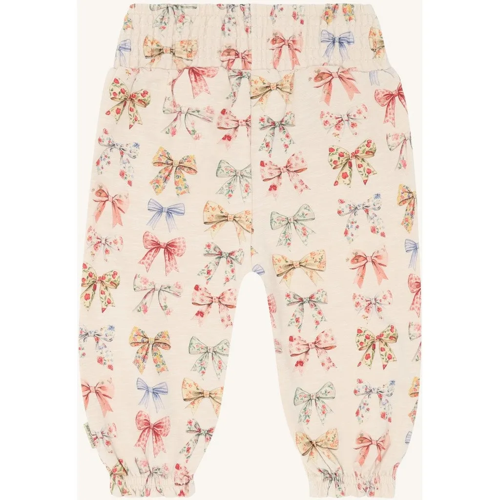 Hust & Claire Trine Big Bows bukser Kit bomuld