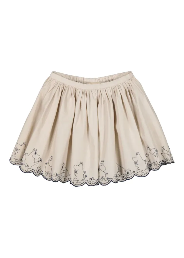 MarMar Sus nederdel Dancing Moomins 2Y/92 beige