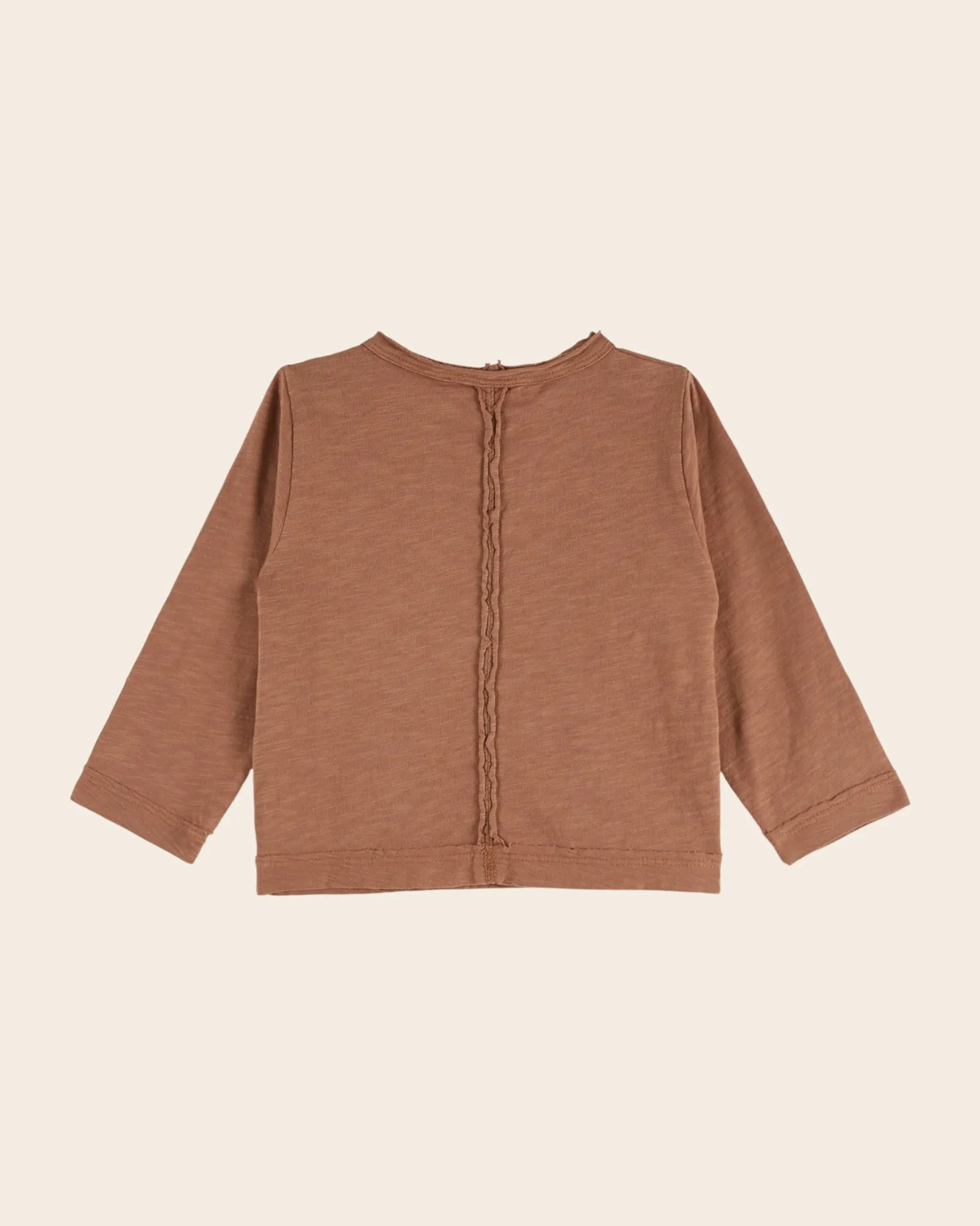 Emile et Ida Poche marron t-shirt brun bomuld