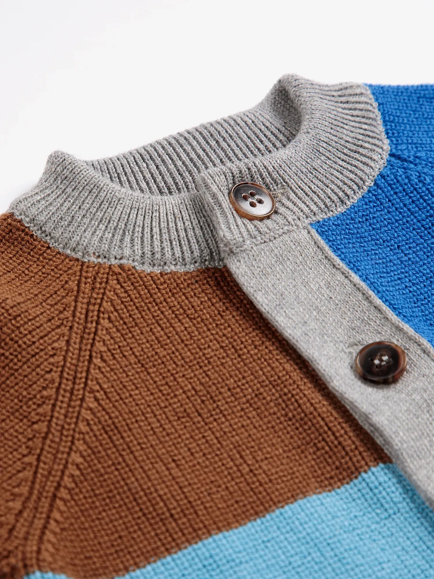 Bobo Choses color block cardigan baby flerfarvet bomuld