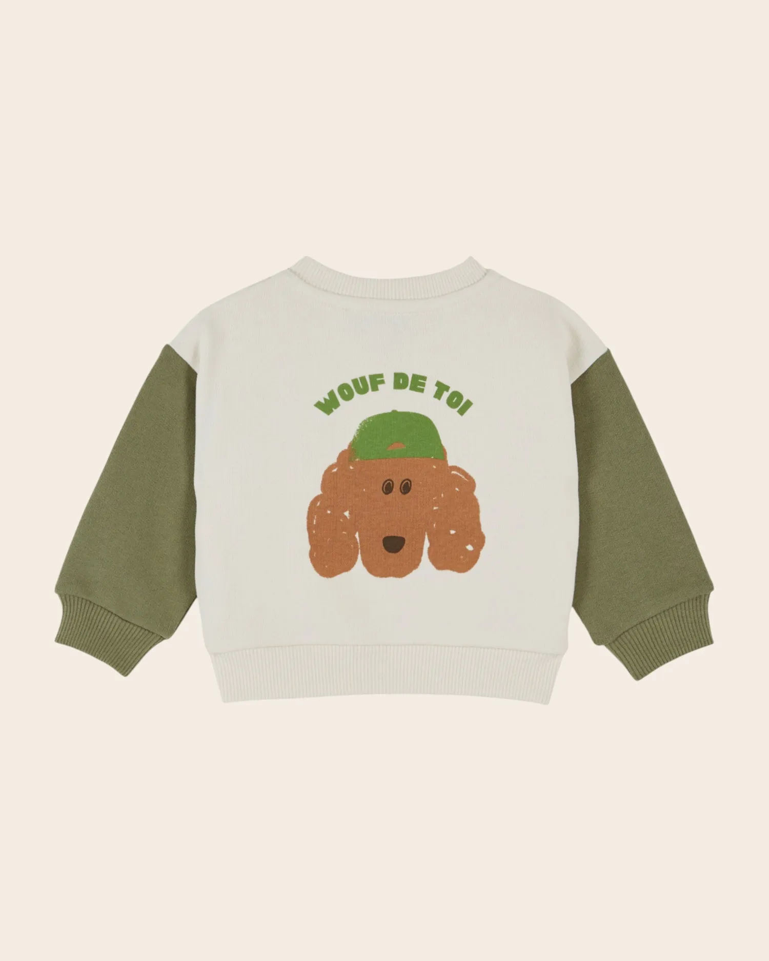 Emile et Ida Chien sweatshirt tofarvet bomuld