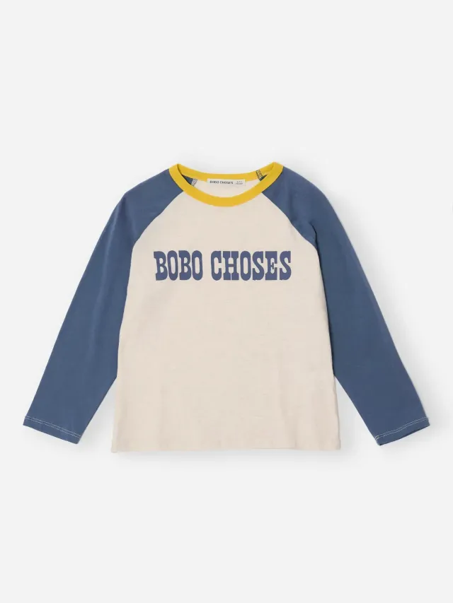 Bobo Choses Pop raglan t-shirt beige økologisk