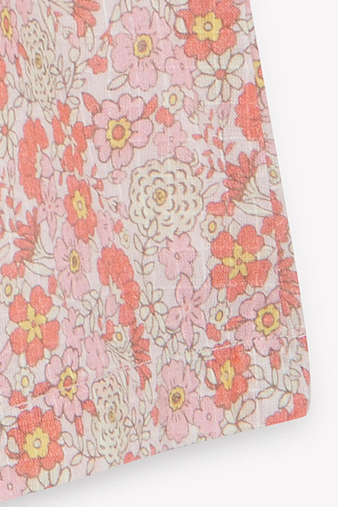 Bonton Léna Vintage Rose kjole rosa blomstret bomuld