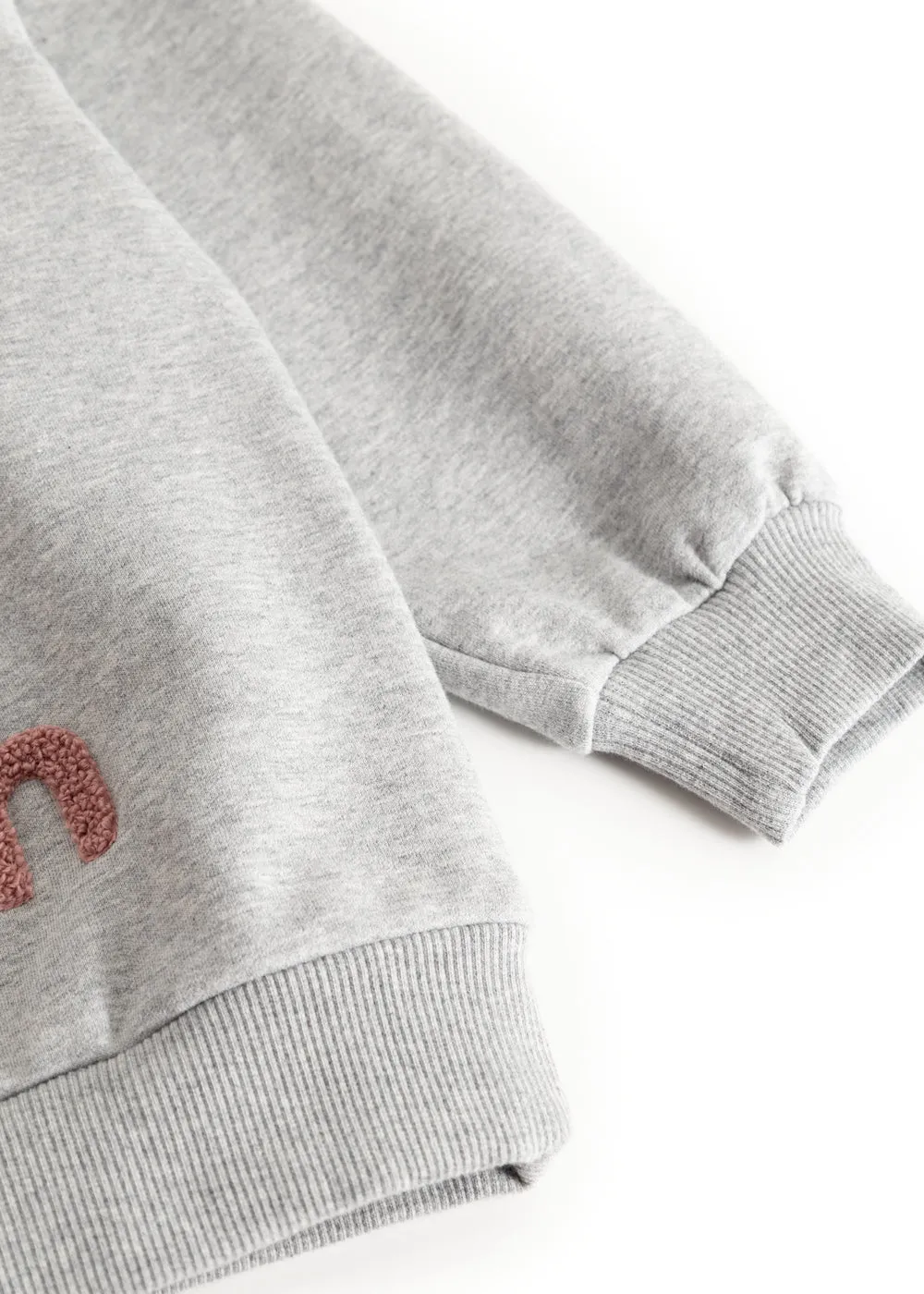 MarMar Theos bluse Cloud Grey Logo bomuld