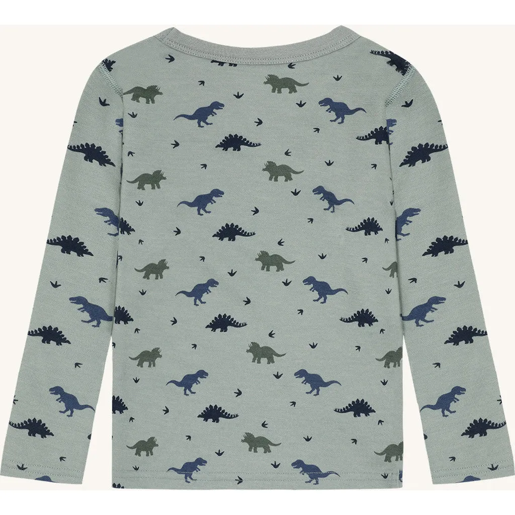 Hust & Claire Abba Dino bluse Slate Green uld