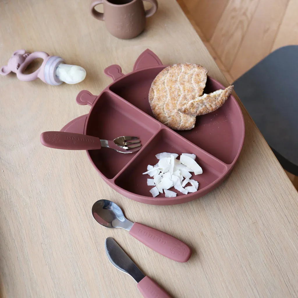 nuuroo Orla ruminddelt tallerken giraf mahogany