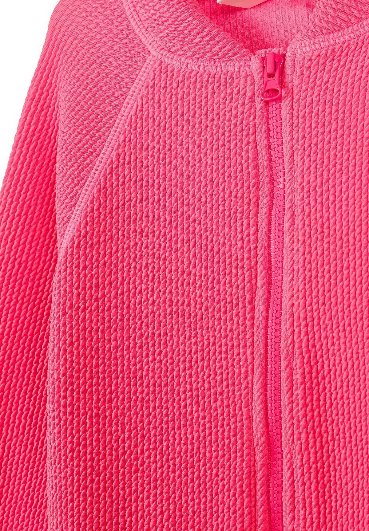 Minoti badedragt pink langærmet polyester