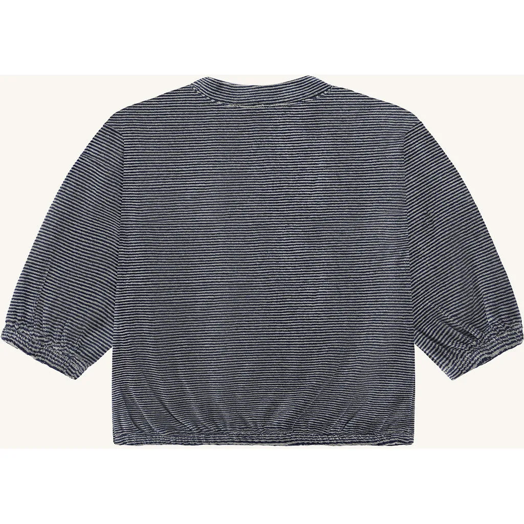 Hust & Claire Sigurt Stripe sweatshirt blues stribet