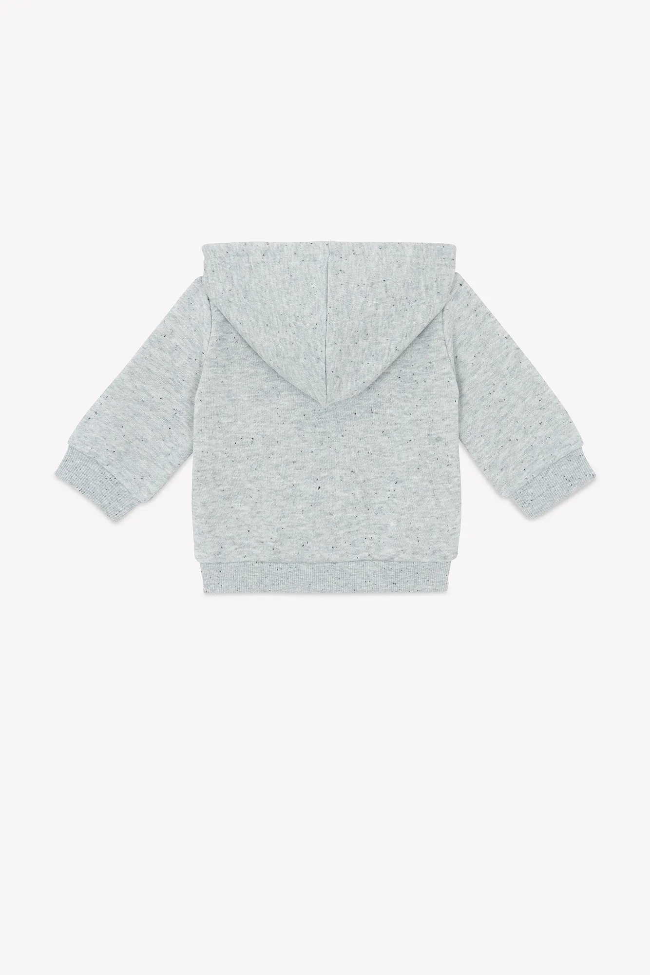 Bonton Lu Vintage hættetrøje baby grå lynlås
