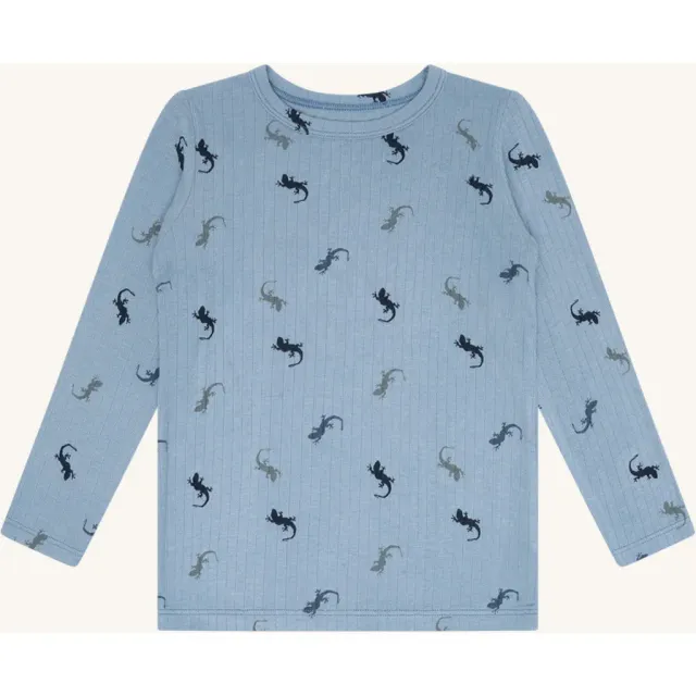 Hust & Claire Austin Lizards bluse Light Blue