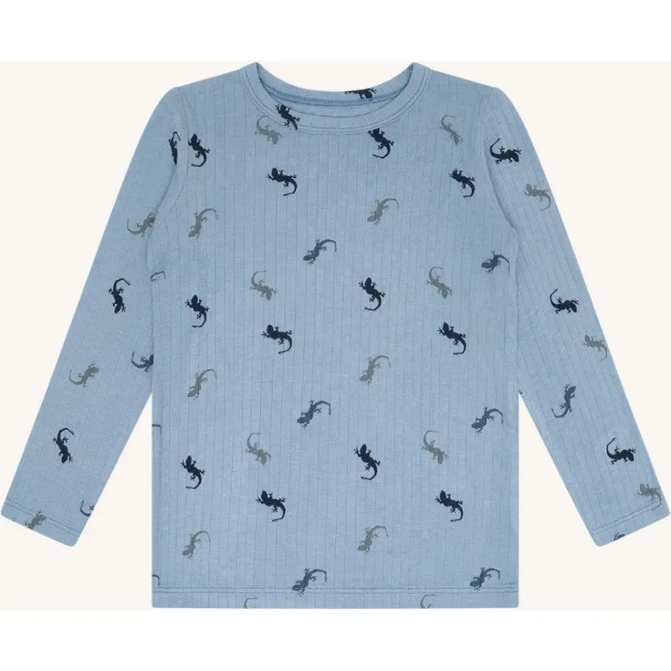 Hust & Claire Austin Lizards bluse Light Blue