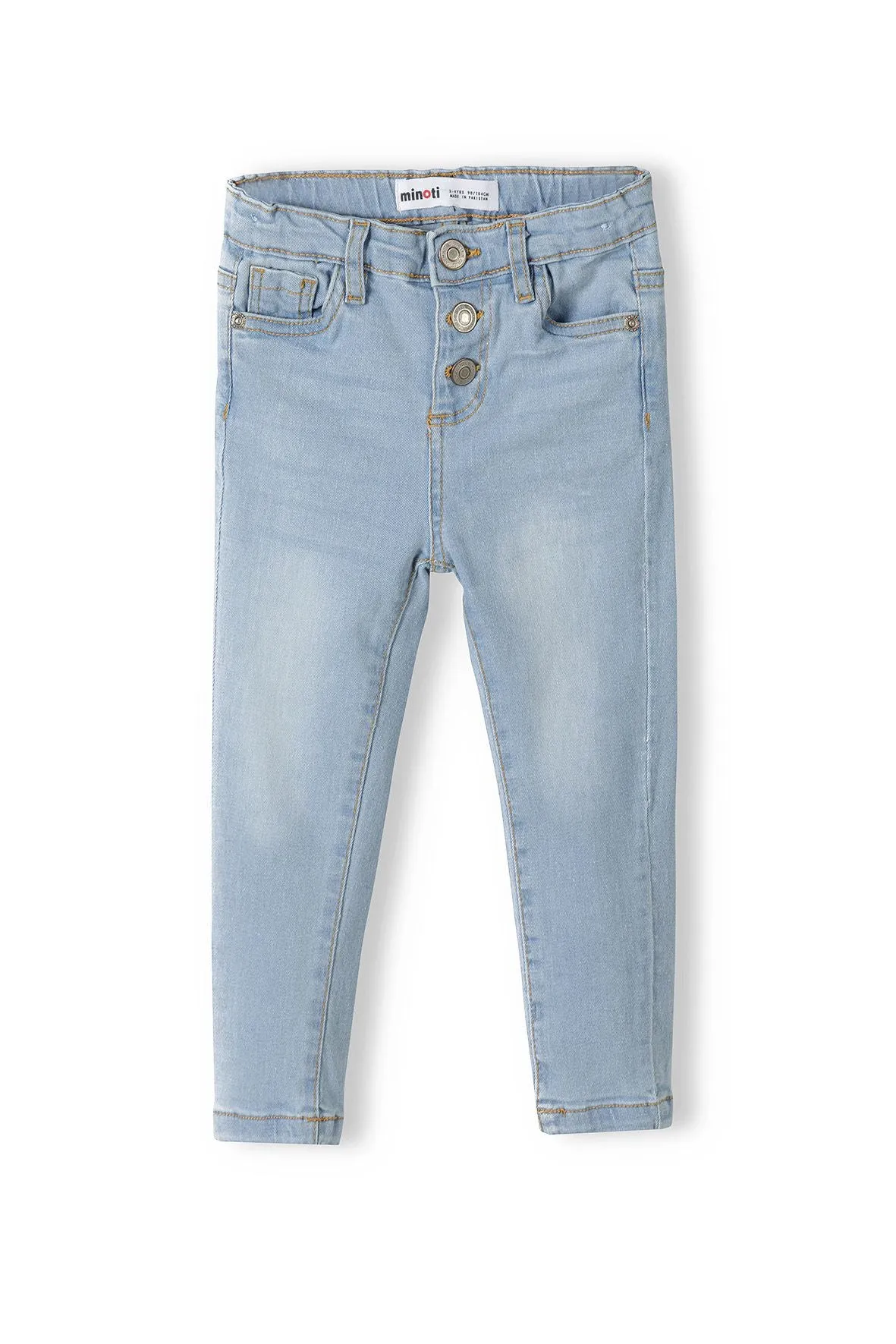 Minoti 38807 skinny jeans pige lyseblå bomuld
