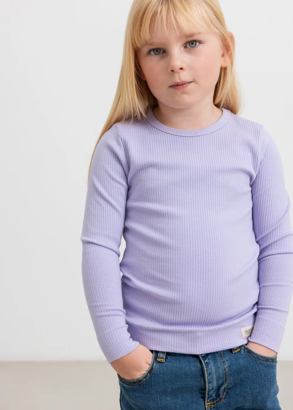 MarMar Plain Tee LS t-shirt Soft Lavender modal